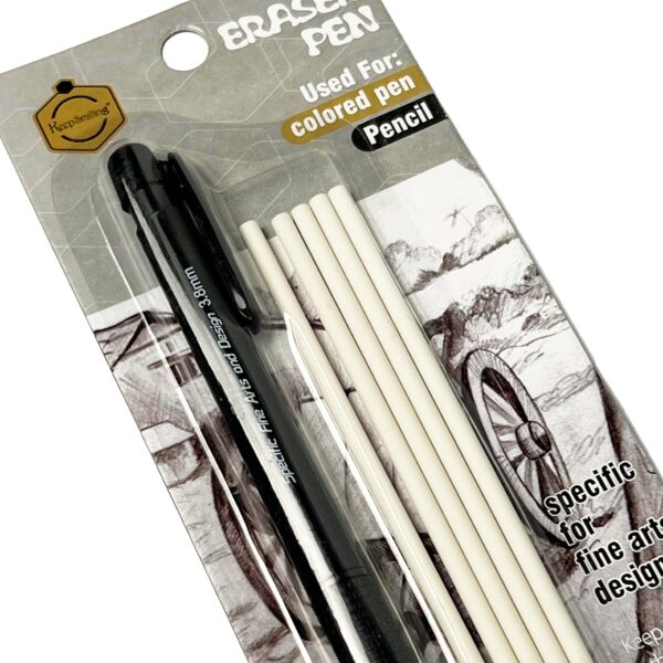 Keepsmiling pen eraser with 5 refills - Image 2