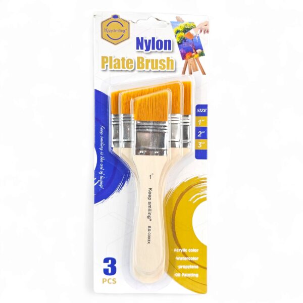 Keepsmiling nylon plate brush set of 3pcs