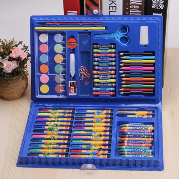 Kids coloring drawing and painting set 86pcs - Image 4