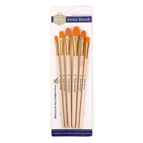 Flat brush set 5pcs keep smiling