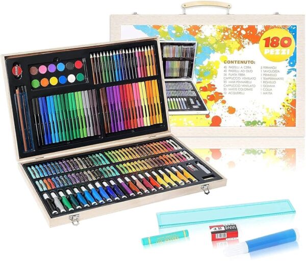 Kids coloring drawing and painting set of 180pcs - Image 4