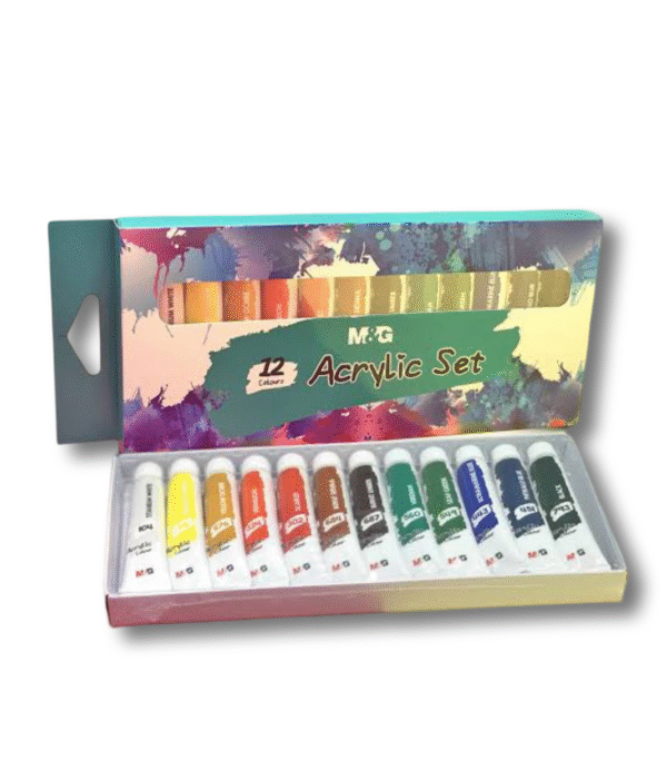 M&G acrylic paint set iof 12/24 & 36 (12ml tubes)