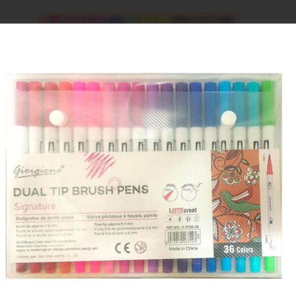 Giorgione dual tip brush pen set of 12/24/36 & 48 - Image 4