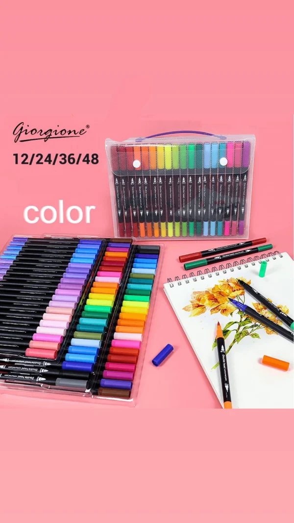 Giorgione dual tip brush pen set of 12/24/36 & 48