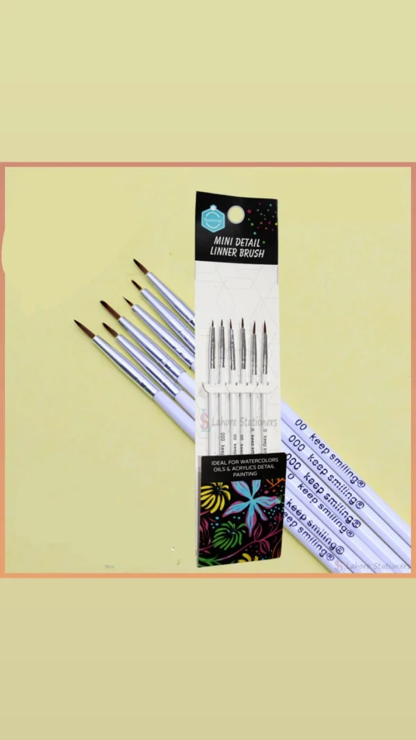 Keepsmiling mini detail liner brush set