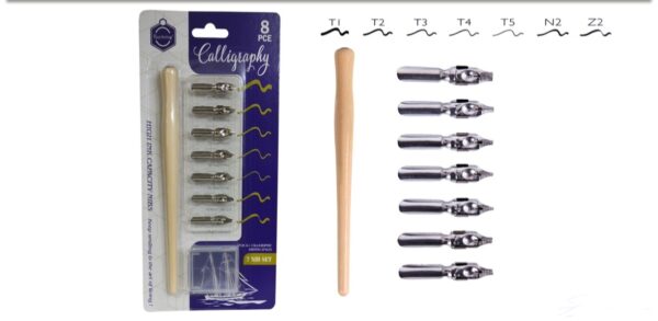 Keepsmiling calligraphy pen set 8pcs - Image 2
