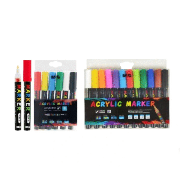 M&G acrylic marker pens set of 6 / 12