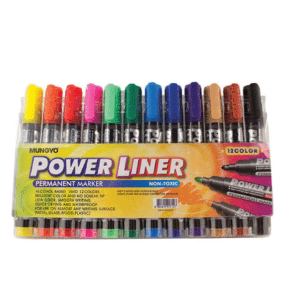 Mungyo power liner permanent marker set of 12