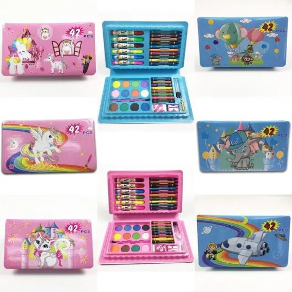 Kids drawings and coloring set 42pcs - Image 5