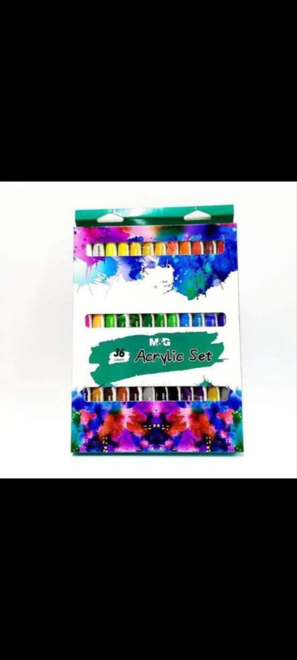 M&G acrylic paint set iof 12/24 & 36 (12ml tubes) - Image 5
