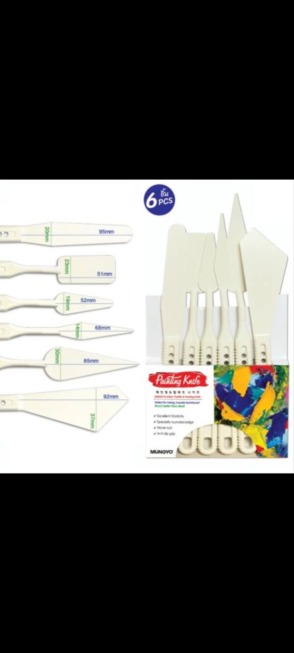 Painting knife set of 6pcs mungyo - Image 4