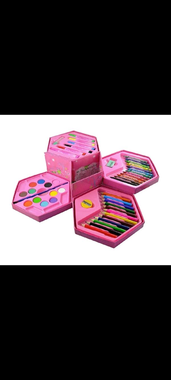 Kids coloring drawing and painting set of 46pcs - Image 8