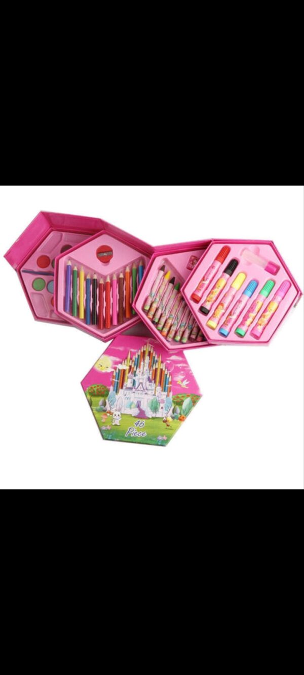 Kids coloring drawing and painting set of 46pcs - Image 6