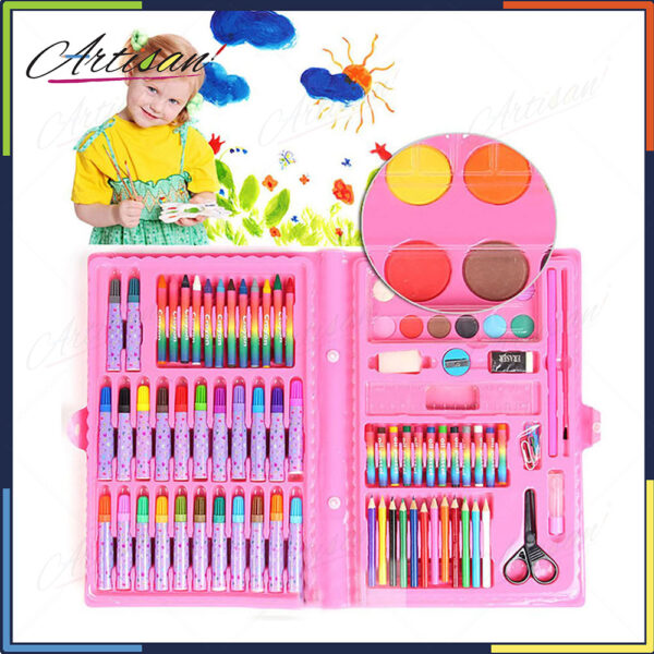 Kids coloring drawing and painting set 86pcs - Image 3