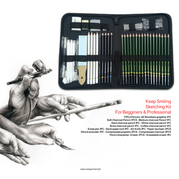 Keep smiling sketch drawing set 42pcs - Image 7