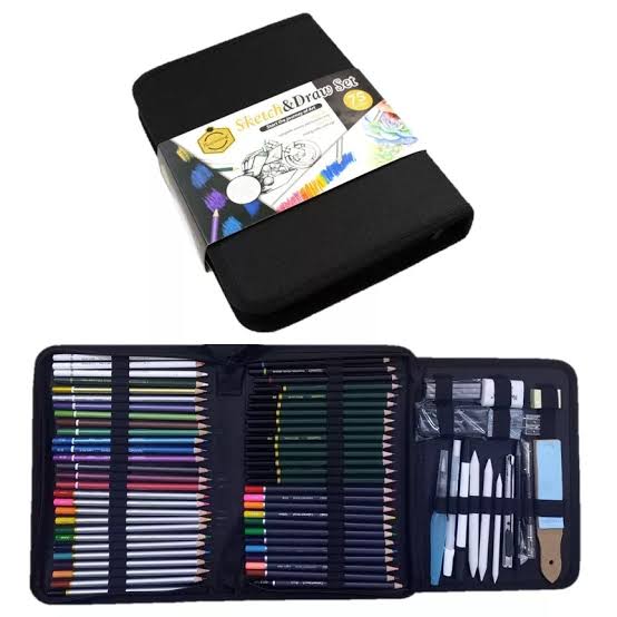 Keep smiling sketch drawing set 75pcs
