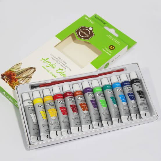 Keep smiling acrylic paint set 12pcs 12ml tube