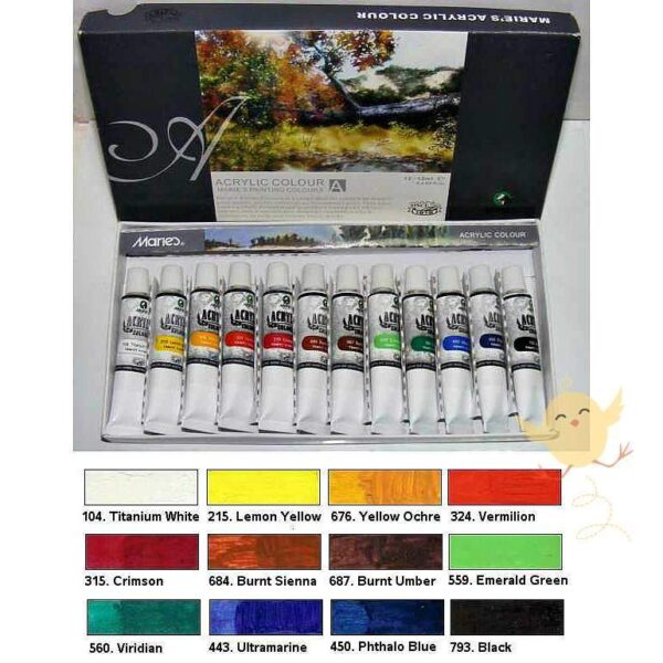 Marie's acrylic paint set 12 | 24 | 36 - Image 3