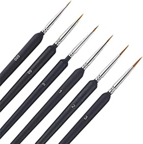 Nylon liner brush set of 6pcs