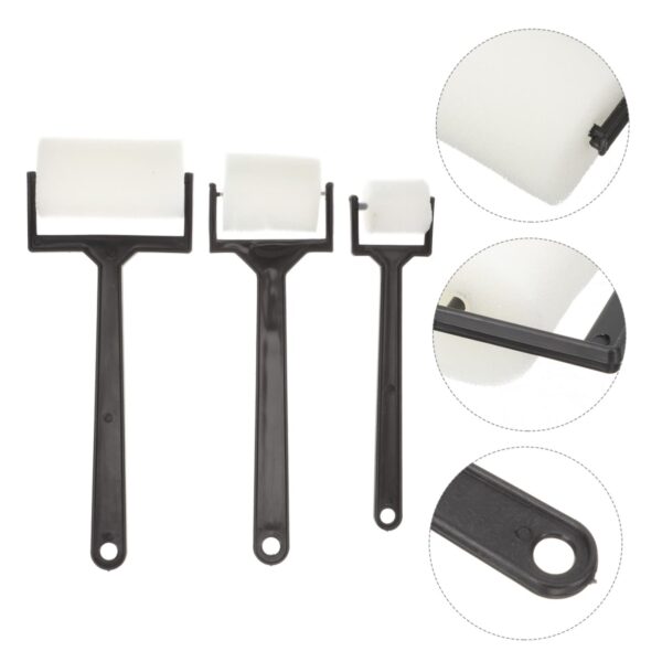 Foam roller brush set