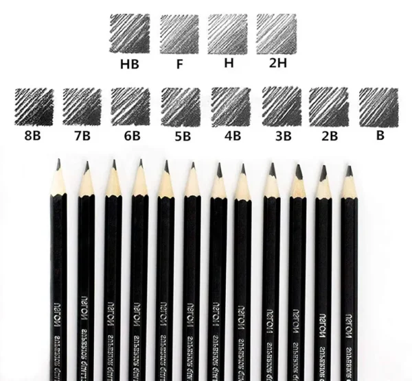 12pcs drawing set , graphite pencil, sketching set - Image 4