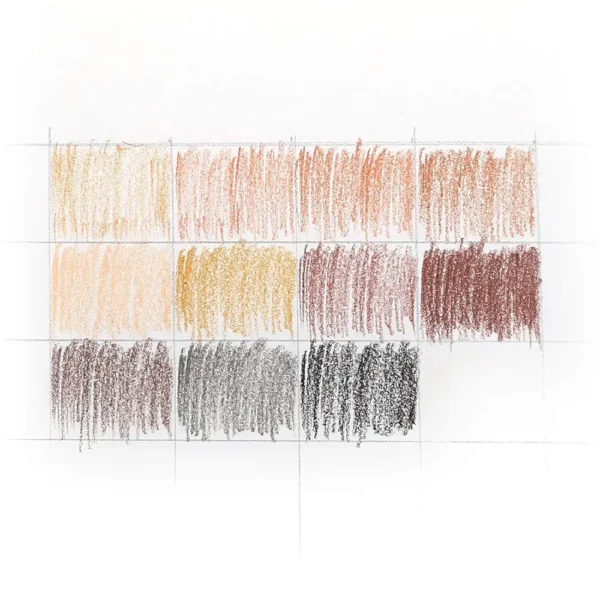 Worison pastel pencils 12 /8 PCs (skin tone) - Image 9