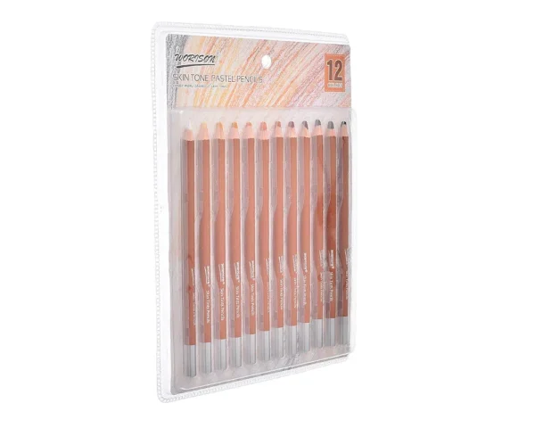 Worison pastel pencils 12 /8 PCs (skin tone) - Image 6
