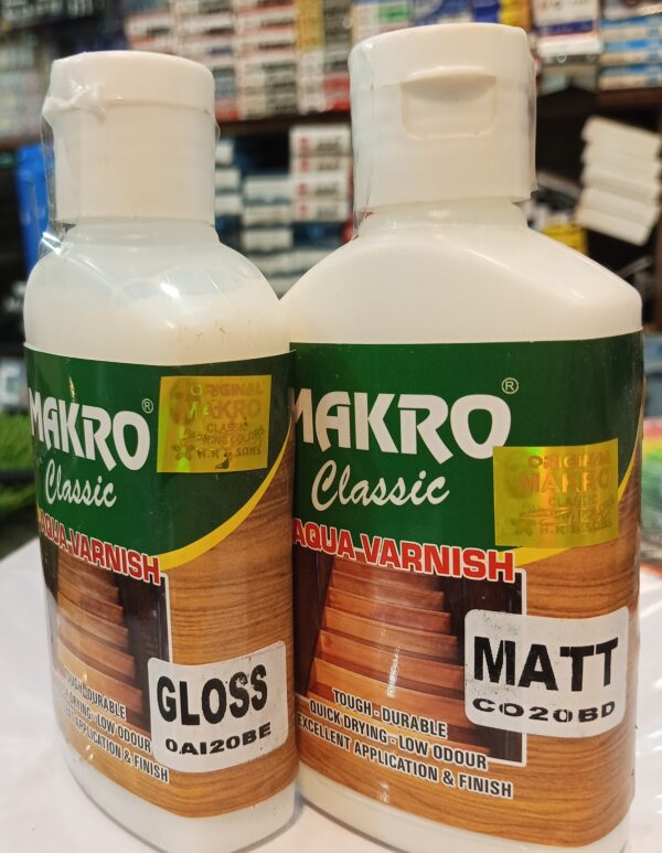 Makro varnish gloss / matt 150gm - Image 2