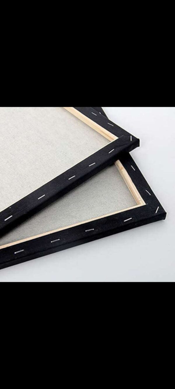 4by4 (4×4) inch black canvas double AA - Image 4