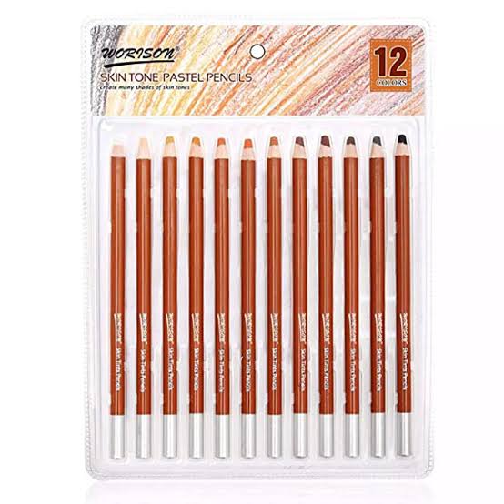 Worison pastel pencils 12 /8 PCs (skin tone)