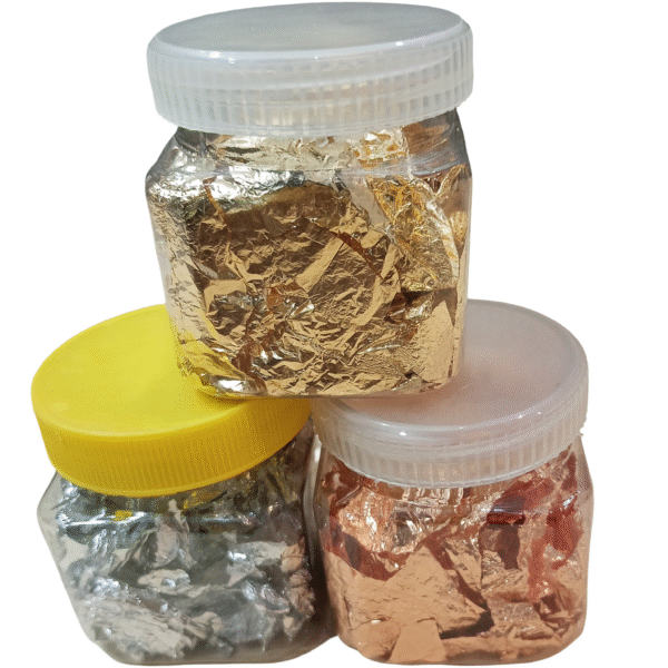 Golden | silver and copper foil flakes