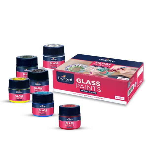 Blue bird glass paint -set of 6 - 25ml