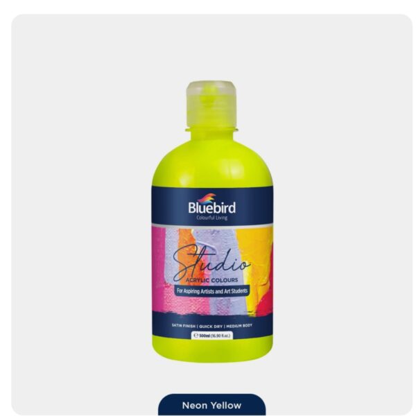 Bluebird neon acrylic colors - 500ml - Image 2