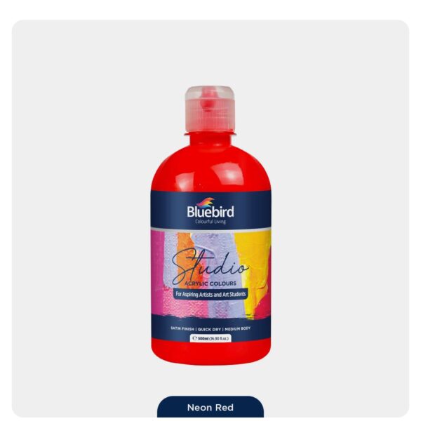 Bluebird neon acrylic colors - 500ml - Image 3