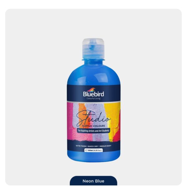 Bluebird neon acrylic colors - 500ml - Image 4