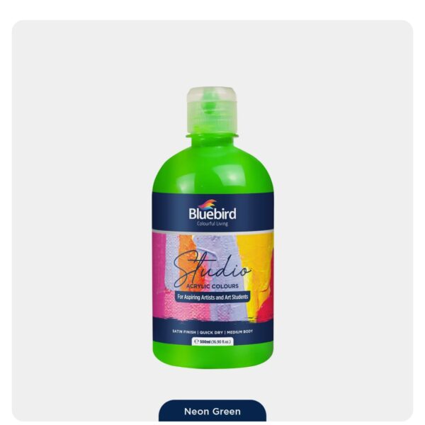 Bluebird neon acrylic colors - 500ml - Image 5