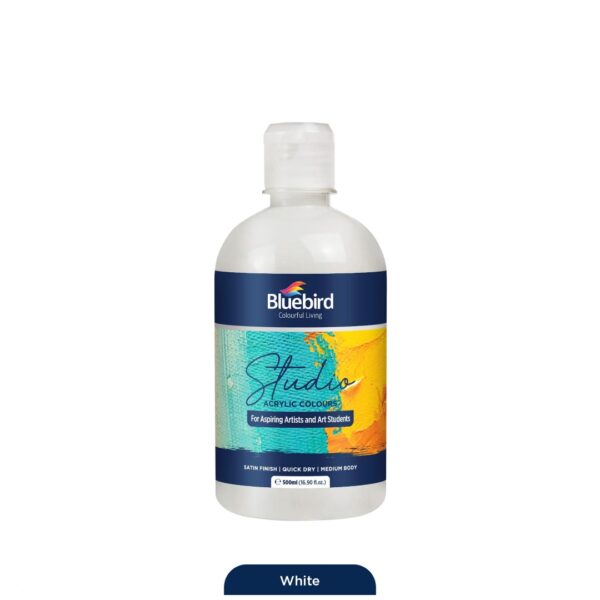 Bluebird studio acrylic paint - 500ml - Image 2