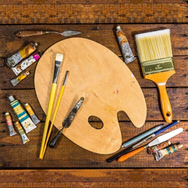 Wooden palette - small - large - for artists - Image 2