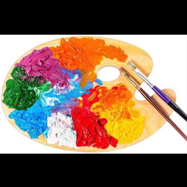Wooden palette - small - large - for artists - Image 3