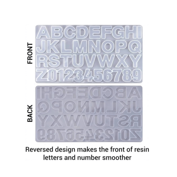 Alphabet mold - resin art