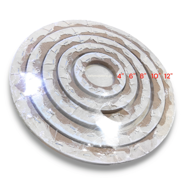 Pack of 5 circle canvases 4" 6" 8" 10" & 12" inches - double AA - 100% cotton - Image 6