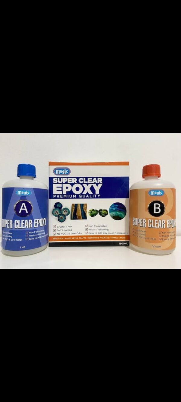 Magic clear epoxy resin 150ml / 750ml / 1.5 kg - Image 5
