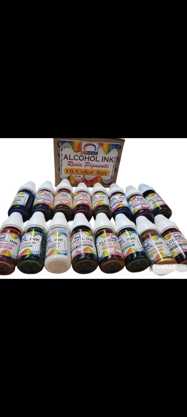 Omega alcoholic inks 12 & 16 pieces set - Image 4