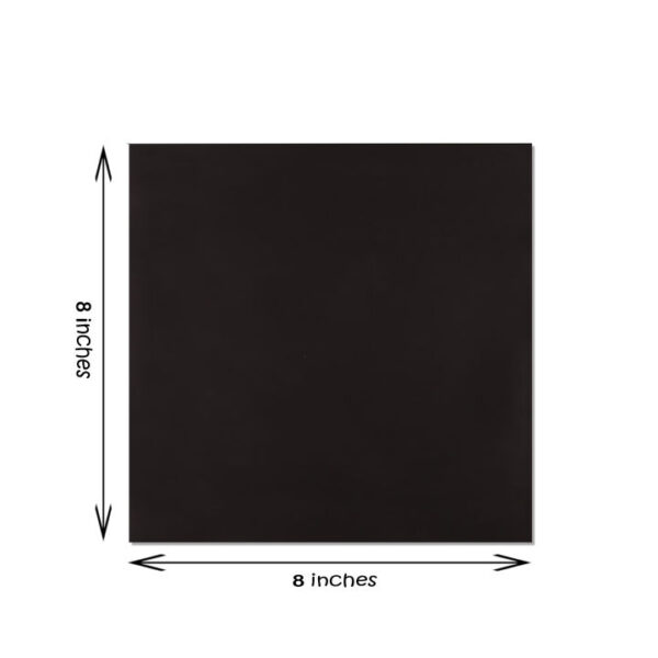 Black canvas 8 by 8 - 100% cotton